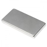 Magnet Neodim Bloc 20x10x2mm, Puternic, Nichelat, Argintiu, Prindere, 1 Bucata