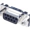 Conector D-Sub 9 PIN mamă 90&deg; THT