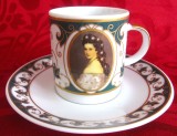 SET CEASCA CAFEA CU FARFURIE PORTELAN MITTERTEICH BAVARIA DECOR ELISABETA SISSI
