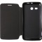Husa tip carte cu stand neagra (cu decupaj casca) pentru Huawei Ascend Y511