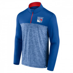 New York Rangers hanorac de bărbați Iconic Defender 1/4 Zip blue - 2XL