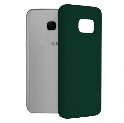 Husa Techsuit Soft Edge Silicon Samsung Galaxy S7 - Dark Green foto