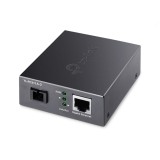 MEDIA CONVERTOR TP-LINK 1 x Gigabit RJ45 WDM Half-Duplex/Full-Duplex, SC single-mode fiber, 1&Atilde;&mdash; Gigabit SC Fiber Port, pana la 2km, montabil in sasiu
