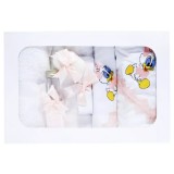 Cumpara ieftin Trusou Botez cu 7 piese - Daisy Duck brodata - ALB - ROZ DESCHIS - TB79