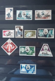 Serie completa de timbre Monaco 1955 - Jules Verne, 11 valori, MH