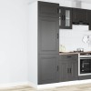 VidaXL Dulap de bucătărie &bdquo;Kalmar&rdquo; din lemn negru prelucrat 853628