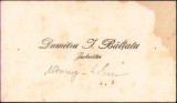 A1533 Carte de vizită judecător Dumitru I. Bălțatu, interbelică