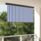 vidaXL Jaluzea Rulou de Exterior Albastru și alb 220 x 250 cm țesătură