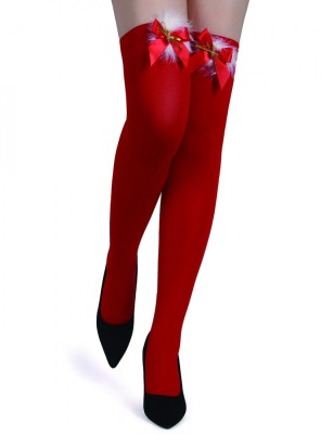 Eross ciorapi Bow Christmas XS/L Red foto