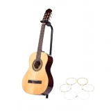 Chitara clasica din lemn 95 cm, IdeallStore&reg;, set de corzi incluse, clasic natur