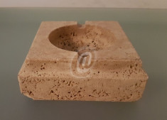 Scrumiera travertin/marmura, 13 cm foto
