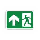Indicator evacuare &icirc;nainte - semn ieșire de urgență