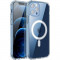 Husa protectie Flippy pentru iPhone 13 Pro Mag Safe, 2 in 1 incarcare si magnet, Silicon si Acril, Transparenta