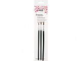 Pensule speciale pentru sticla si ceramica, 3 buc set marimi 2, 4, 6