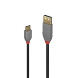 Cablu USB 2.0-A la type C T-T 3m Anthra Line, L36888, Lindy