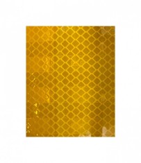 Banda reflectorizanta galbena tip fagure 1m x 1.22m (pret pe metru)