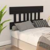 Cumpara ieftin Tăblie de pat, negru, 183,5x3x81 cm, lemn masiv de pin