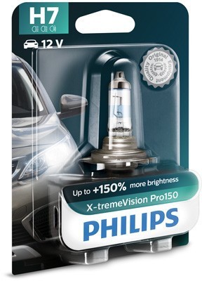 Bec Philips H7 X-tremeVision Pro150 (+150% lumina) 12V 55W 12972XVPB1
