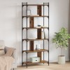 VidaXL Bibliotecă Lemn vechi 76 x 32 x 192 cm Lemn compozit 882169