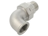Conector cot 90&deg; G 1" inox 1.4408