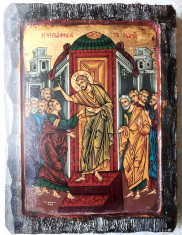 Icoana - Duminica Tomei - Pictura manuala pe lemn stil bizantin Sf.Munte Athos foto