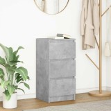 VidaXL Bufetă Gri Beton 37,5x35x76 cm Lemn prelucrat