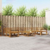 vidaXL Set de canapele de exterior 8 pcs natural Lemn Solid de Acacia 3367337