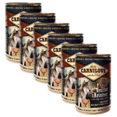 Carnilove Wild Meat Venison &amp;amp;amp; Reindeer 6 x 400 g foto