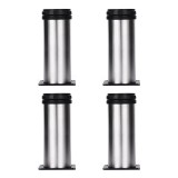 Cumpara ieftin Picior din inox pentru pat, &Oslash; 42 mm x 15 cm, 4 buc / set