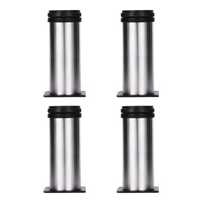 Picior din inox pentru pat, &amp;Oslash; 51 mm x 15 cm, 4 buc / set foto