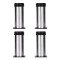Picior din inox pentru pat, &Oslash; 42 mm x 15 cm, 4 buc / set