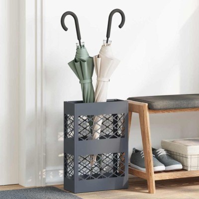 vidaXL Suport pentru umbrele Antracit 28 x 12 x 41 cm Oțel 868526 foto