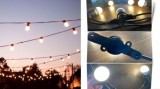 Cumpara ieftin Ghirlanda luminoasa 10 m lungime, becuri led Opace 3w, 1 dulie E27/ml, lumina calda, interconectabila 150 m