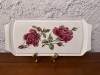 PLATOU DIN CERAMICA- DECOR CU TRANDAFIRI L37CM