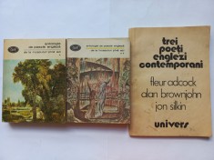 ANTOLOGIE DE POEZIE ENGLEZA DE LA INCEPUTURI PANA AZI [ VOL. 1 + VOL. 2] + TREI POETI ENGLEZI CONTEMPORANI