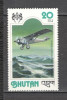Bhutan.1978 50 ani zborul aviatic peste Atlantic-Avion LD.32, Nestampilat