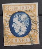 Romania 1869 - Carol l cu Favoriti 25 bani