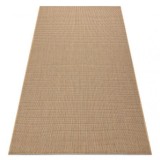 Covor sisal Floorlux 20580 simplu, culoare, solidă - natural / cafea, 80x150 cm