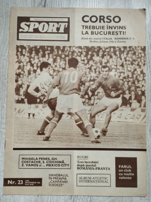 Revista SPORT nr. 23 (190) - Decembrie 1966 - Industria Sarmei Campia Turzii foto