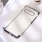 Cumpara ieftin Husa TPU electroplacata Samsung Galaxy A70 negru, Transparent