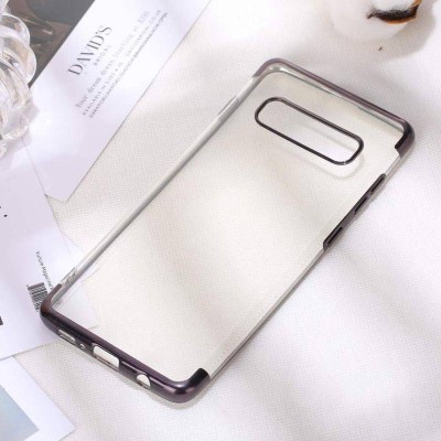 Husa TPU electroplacata Samsung Galaxy A70 negru foto
