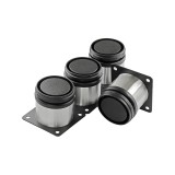 Cumpara ieftin Picior din inox pentru pat, &Oslash; 60 mm x 8 cm, 4 buc / set