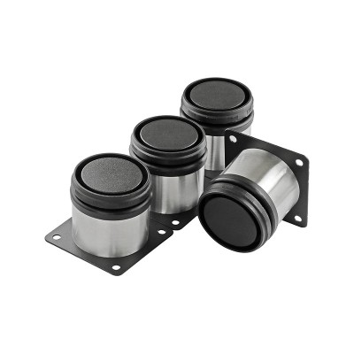 Picior din inox pentru pat, &amp;Oslash; 60 mm x 6 cm, 4 buc / set foto