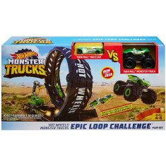 Hot Wheels Monster Trucks Set De Joaca Provocare Pe Pista 4-8 Ani 33529458