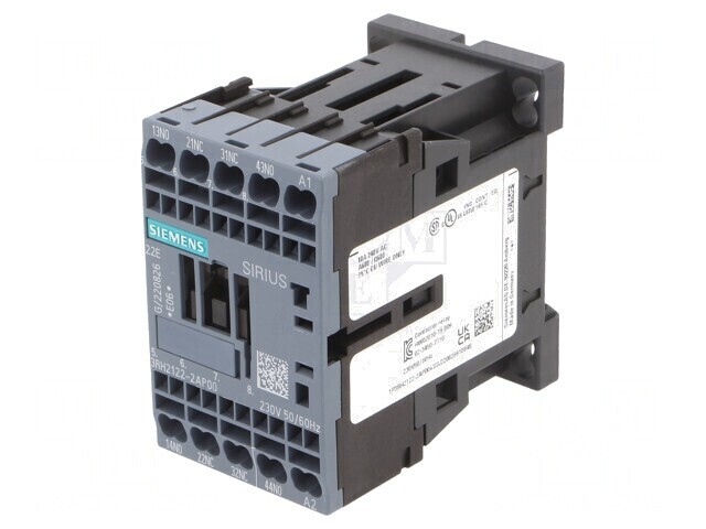 Contactor 4P 230VAC 10A NO/NC
