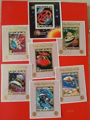 AJMAN, SPACE - COLIȚE ȘTAMPILATE