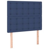 Cumpara ieftin Tablie de pat albastra 80x5x118/128 cm, material textil