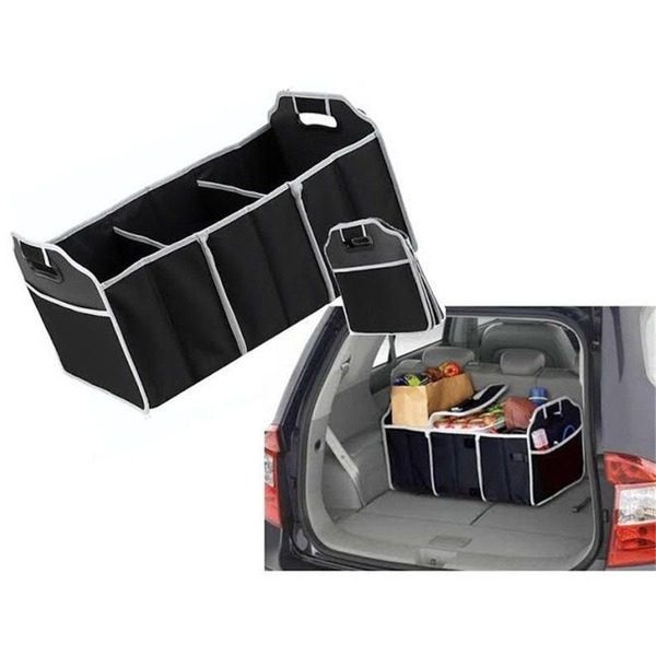 Organizator pentru portbagaj auto pliabil 2 in 1