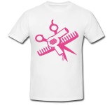 Cumpara ieftin Tricou &quot; Hair salon tools pink &quot;