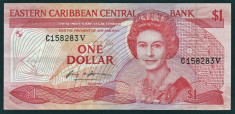 Caraibe 1 Dollar s158283V 1985-88 foto